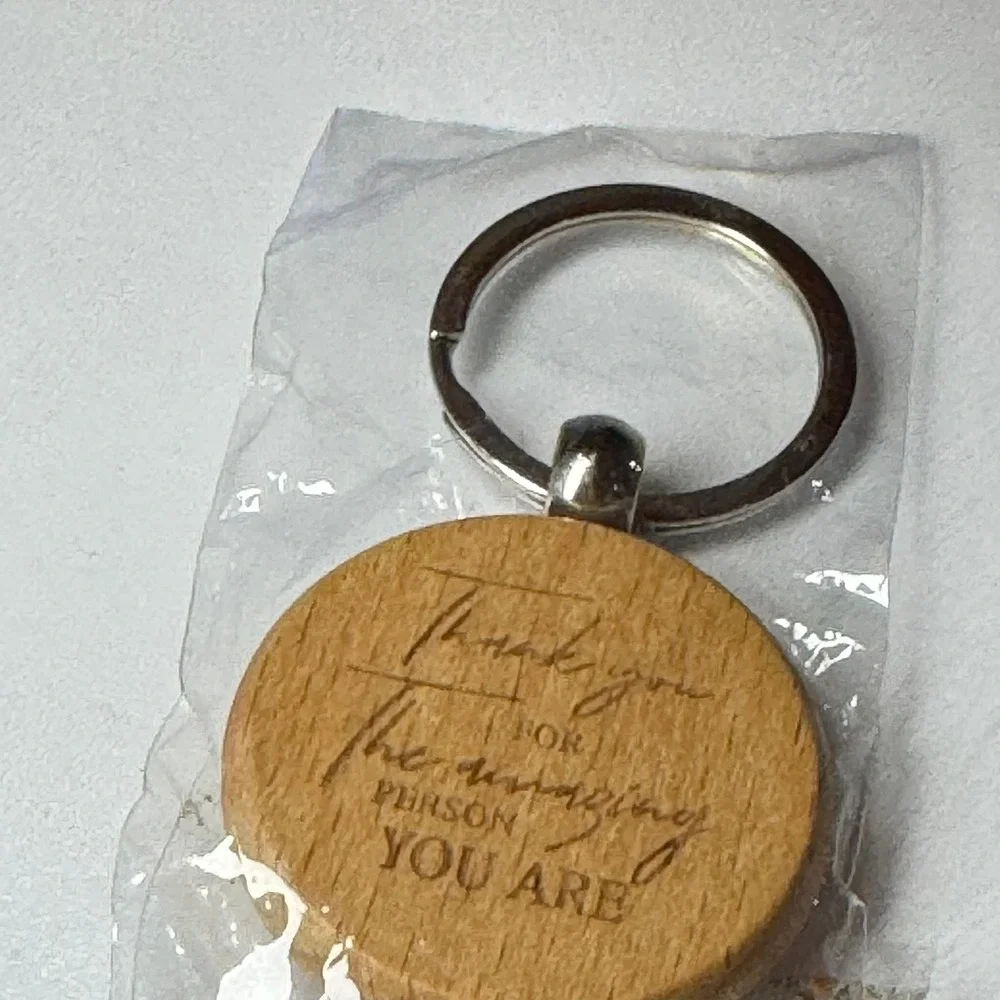 Wooden Keychain‎ Thank You For The Amazing Person You Are Gift